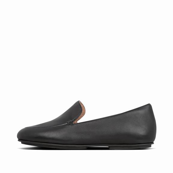 Fitflop Lena Soft Leather Loafers Black Womens - South Africa (IHCJ01947)